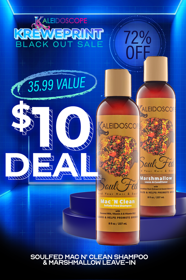 $10 Deal - Soulfed Mac N' Clean Shampoo & Marshmallow Leave-In Bundle - BF25