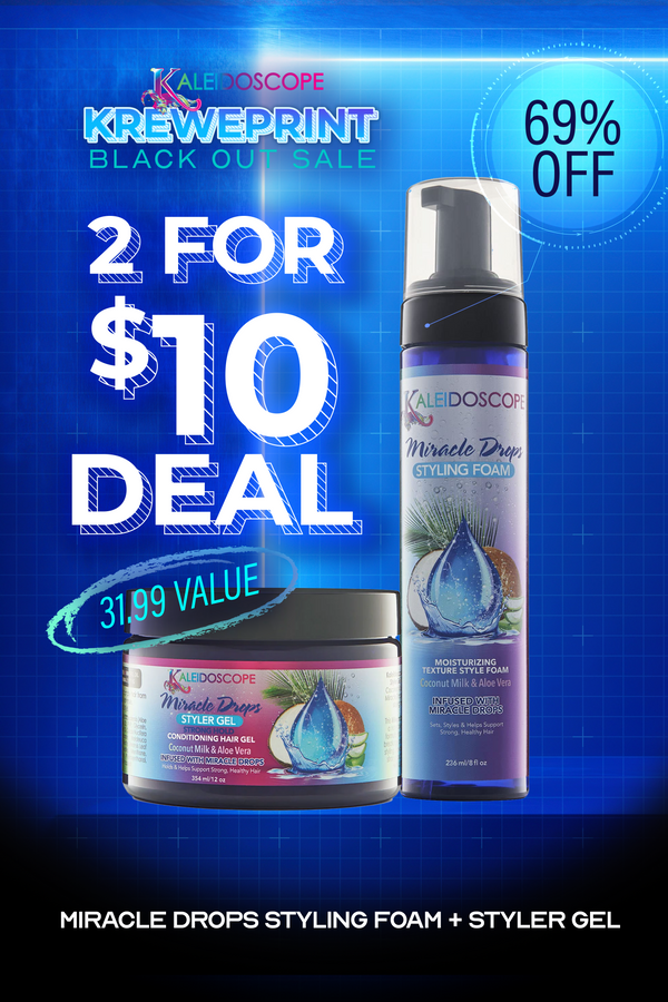 2 for $10 Deal - Miracle Drops Styling Foam + Miracle Gel - BF25