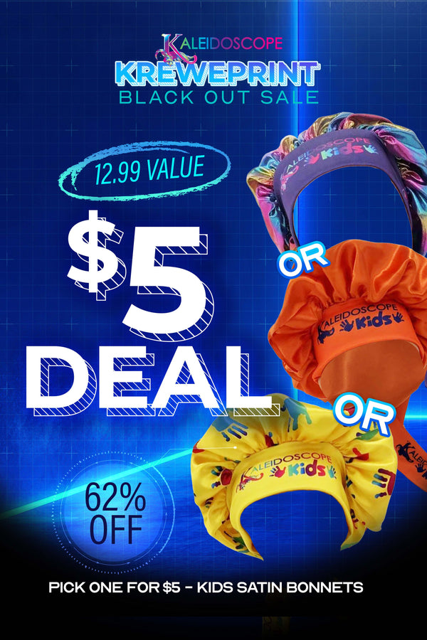 $5 Deal - Kids Satin Bonnets - BF25
