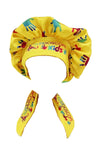 Kaleidoscope Kids Satin Bonnet - Yellow