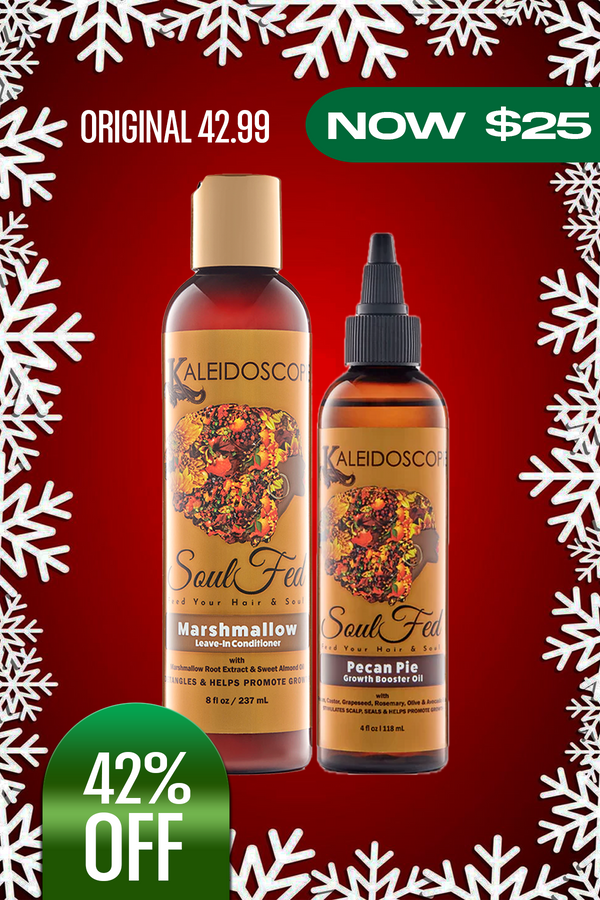$25 Deal - Soulfed Marshmallow Leave In + Pecan Pie Growth Booster Oil