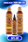 $25 Bundle - SoulFed Shampoo, SoulFed Conditioner + Pecan Growth Booster Oil - BDAY