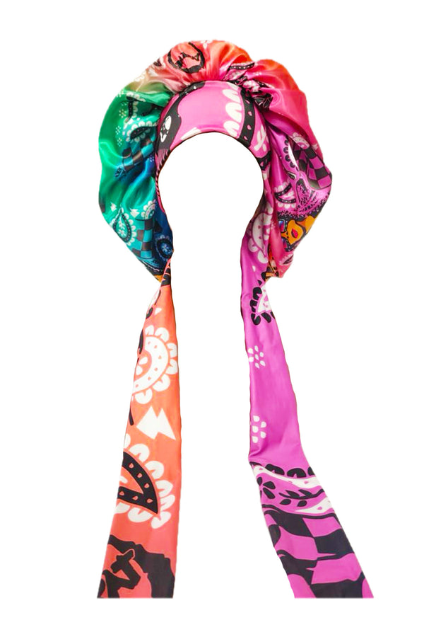 Kaleidoscope x Da Brat Bandana Satin Bonnet