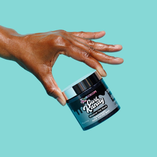 Curl Kandy Window Tint Black - Temporary Hair Color Wax 6oz
