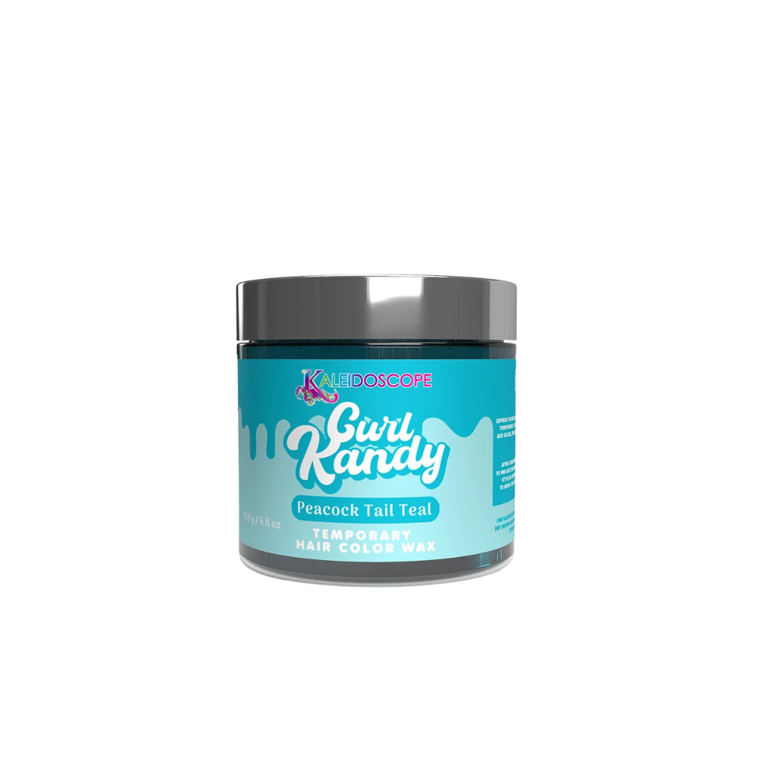 VALLAD サーマル　KANDYTOWN IO Curl Kandy Peacock Tail Teal - Temporary Hair Color Wax 6oz