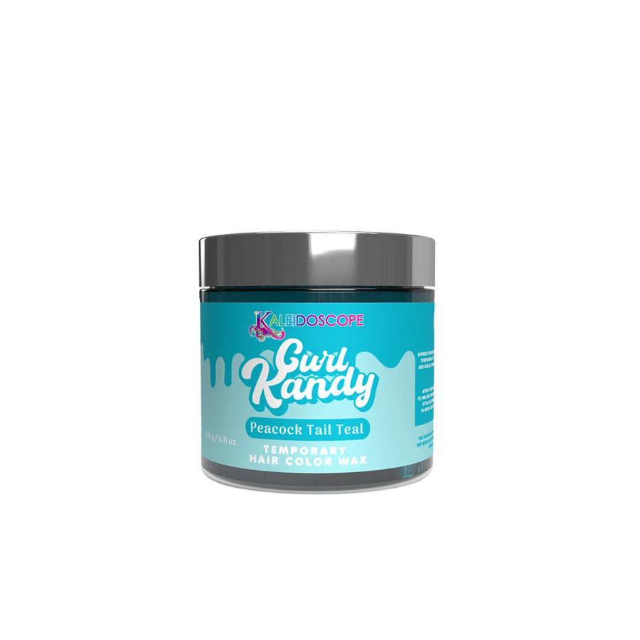 Curl Kandy Peacock Tail Teal - Temporary Hair Color Wax 6oz
