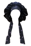 Black Onyx Satin Bonnet