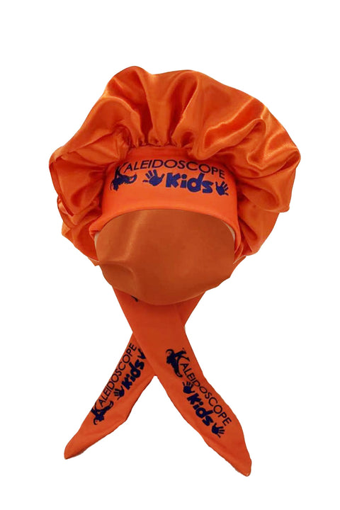 Kaleidoscope Kids Satin Bonnet - Orange