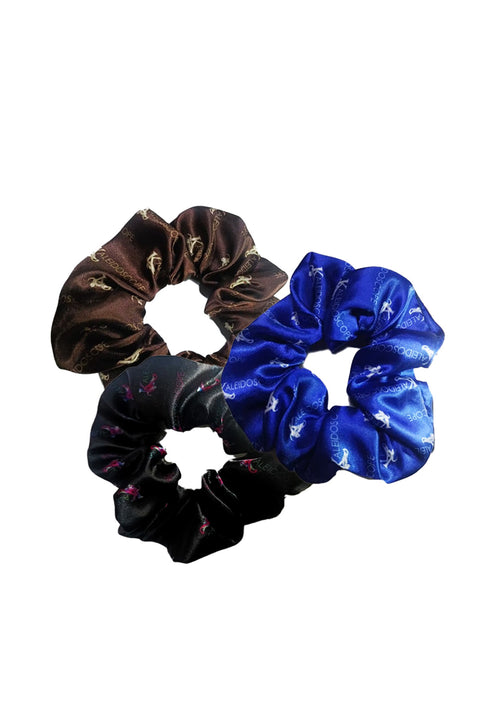 Kaleidoscope Satin Scrunchies (3pk)