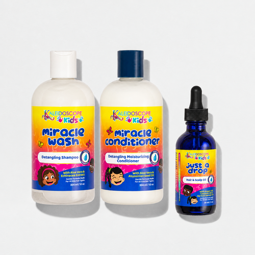 Kaleidoscope Kids Detangle and Grow Routine