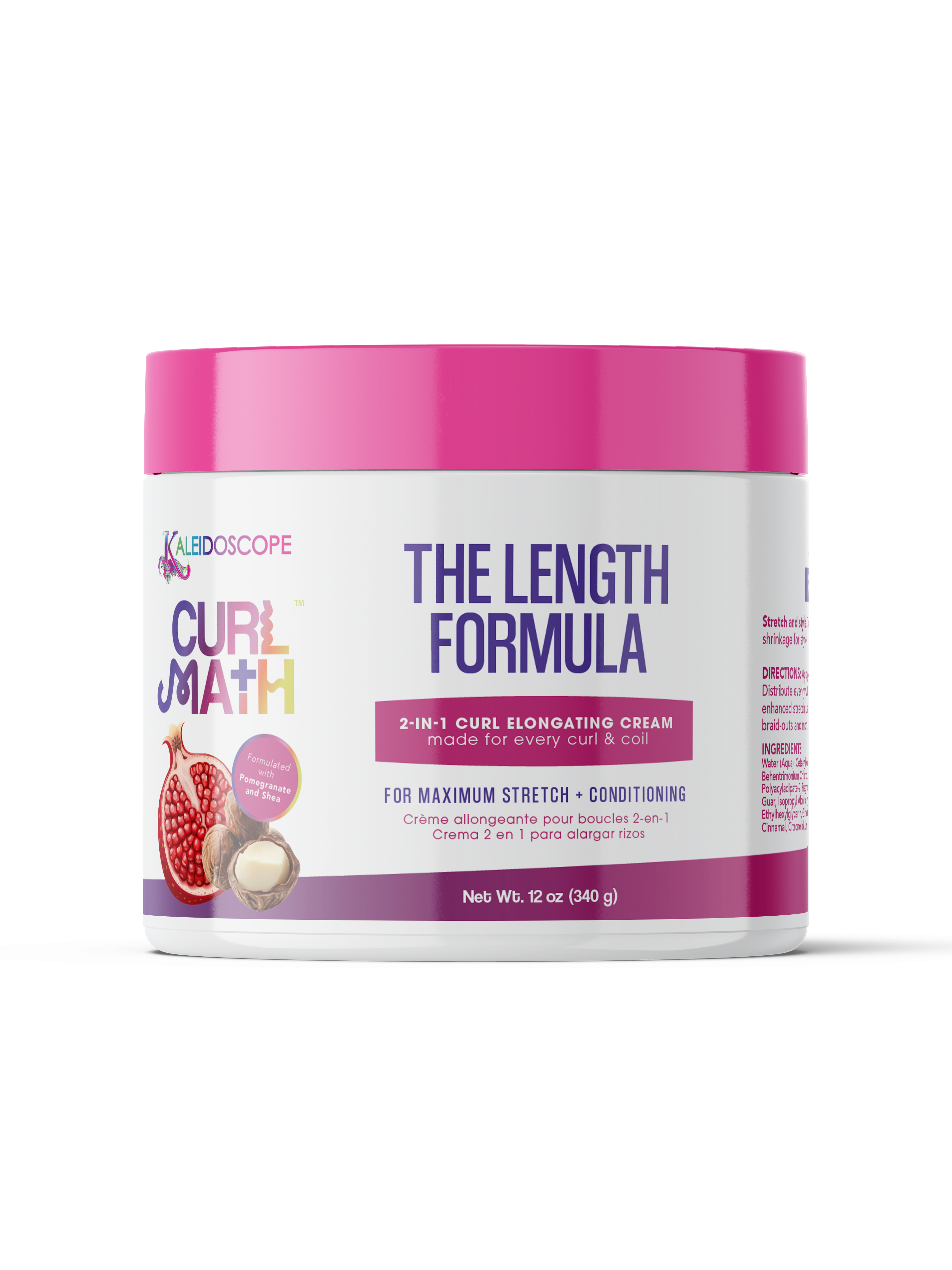 Curl Math The Length Formula - 2-in-1 Curl Elongating Cream 12oz ...