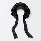 Black Onyx Satin Bonnet