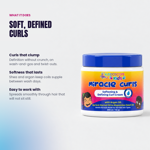 Kids Miracle Curls  - Softening & Defining Curl Cream 12oz