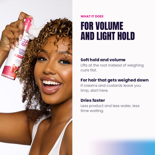 Curl Math The Perfect Ratio - Gel-to-Foam Defining Mousse 8oz