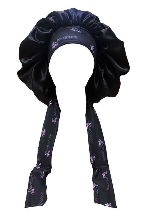 Black Onyx Satin Bonnet